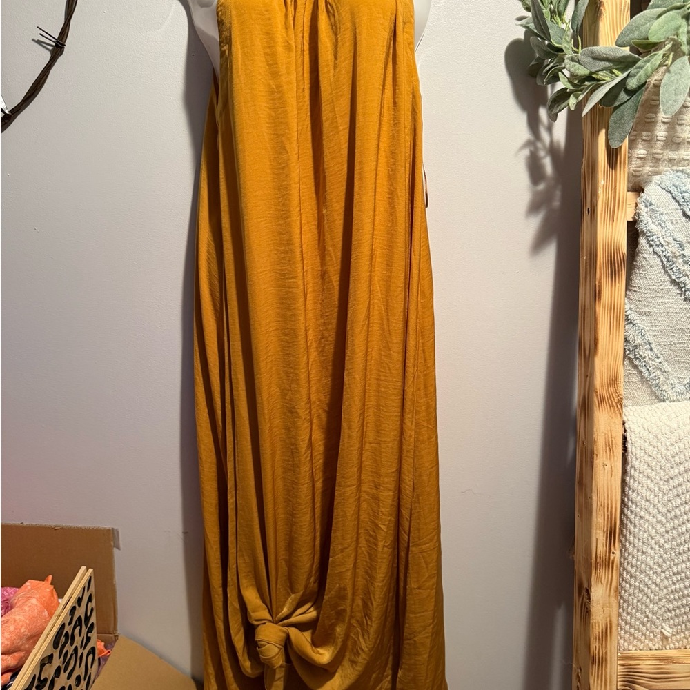 Rachel Zoe Strapless Mustard Dress